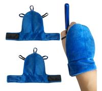 Weighted Gloves for Hand Tremors & Parkinson’s - Weighted Hand Support for Improved Stability, Adjustable Wrist Strap, Comfortable Strengthening Gloves for Daily Tasks & Mobility (Blue, S (Pair）)