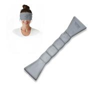 Weighted Heated Eye Mask,Microwaveable & Freezable Clay Bead Sleep Eye Mask,Warm Eye Compress Blepharitis Relief Puffy or Dry Eyes -100% Light-Blocking & Ultra Soft