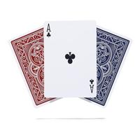 Weighted Heavy Deck of Cards Ideal for Outdoors | Wind-Resistant Waterproof Playing Cards | Thick Plastic Protected Poker Cards (Red & Blue)