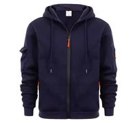 Weighted Hoodie for Men Uk Zip up Long Sleeve Pullover Tops with Pockets Quarter Zip Hoody Tops Casual Work Activewear Lightweight Fall Holiday Clothing Pullover