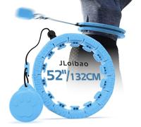 Weighted Hula Circle for Adults With Sweat Weight Ball, Infinity Fiteness Hoop Plus Size, Include 24 Detachable Links, for Women Smart Exercise Equipment