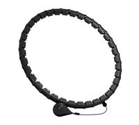 Weighted Hula Circle Hoop,Plus XXL Size,72.2in/184cm,36 Detachable Links,360 Degree Auto-Spinning Ball Massage,Infinity Smart Hula Hoops For Adults,Women,Beginners,Weight Loss (Black)