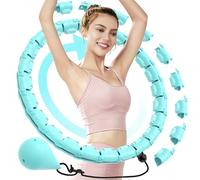 Weighted Hula Circle Hoops for Adults, Weight Loss Infinity Fitness Hoop, 54 Inch, 27 Detachable Links, Smart Exercise Fit Hoop for Women and Beginners Workout