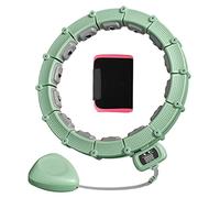 Weighted Hula Exercise Hoops Smart - Weight Loss Women Workout Fitness Plus Size Hoops Adults Large Infinity Loop Fit Beginner with Waist Trainer Belt Equipment & Detachable 24 Knots