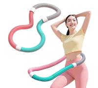 Weighted Hula Hoop for Adults - Fitness Hoop Ring for Effective Weight Loss & Full-Body Workout - Soft Spring Design for Comfortable Use - Portable & Durable Exercise Equipment B 1.2kg