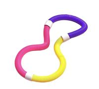 Weighted Hula Hoop for Adults - Foldable Soft Infinity Fitness Hoop with Spring Core for Home Gym Exercise & Pilates Training (Purple S)