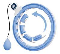 Weighted Hula Hoop Light Blue ABS/Metal Sand Φ44.3cm 76-113cm Digital400g ballXL