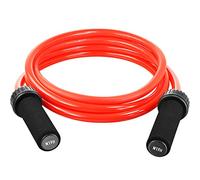 Weighted Jump Rope - (1.5LB) Solid PVC 12mm Diameter for Crossfit and Boxing - Heavy Jump Rope with Memory Non-Slip Cushioned Foam Grip Handles for Fitness Workouts Endurance and Strength Training