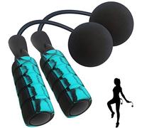 Weighted Jump Rope,Dermasy Updated Version Weighted Cordless Skipping Rope for Exercise Boxing Beachbody Training Fitness,Tangle-Free Rapid Speed Ropeless Jump Rope Workout for Men Women and Kids