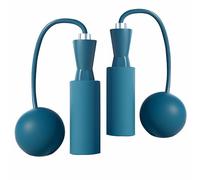 Weighted Jump Rope Without Rope Skipping Rope No Line Speed Rope Cordless For Fitness Workout Anywhere Ropeless Bod Rope for Exercise Training Beachbody Build (Big Ball Blue)