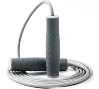 Weighted Jump Rope Workout-1LB Professional Skipping Rope with Adjustable Length&Silicone Comfortable Grips,Heavy Jumpropes Adults Fitness Women Men Kids,Cardio Boxing Endurance Training Exercise-Gray