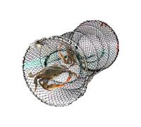 Weighted Lobster Net - Foldable Crab Cage, Coastal Fishing Trap | Reinforced Crab Trap, Spring Trap Useful for Catching Crab at the Beach, Ocean Tip Fishing and Collection