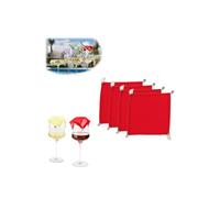 Weighted Outdoor Wine Glass Covers To Keep Bugs Out-4pcs Wine Covers For Glasses,Reusable Breathable Portable Veils Covers, Drink Covers For Glasses,For Picnic,Dinners,Housewarming Gift