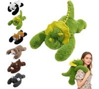 Weighted Panda Plush Teddys, Soft Stuffed Animal Plushies, Cuddly Toy for Comfort & Relaxation, Pookie the Panda Weighted Animals for Kids Adults for Anxiety Relief & Sleep Support Dinosaur 45cm