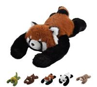 Weighted Panda Stuffed Animal, Weighted Plush Animals for Kids & Adults, Panda Teddy Bear Dinosaur Stuffed Toys, Hugging Pillow for Anxiety Relief & Sleep Support(Raccoon,45cm)