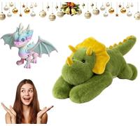 Weighted Panda Stuffed Animal, Weighted Plush Animals for Kids & Adults - Panda Teddy Bear Dinosaur Stuffed Toys, Hugging Pillow for Anxiety Relief & Sleep Support (Triceratops doll, 65cm)