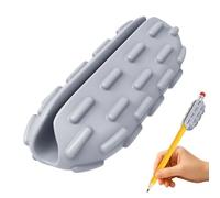 Weighted Pencil Grip - Heavy Silicone Aid, Sensory Writing Tool | Handwriting Grip Stability Device, Soft Ergonomic Balance Weight Accessory with Compression Fit for Control