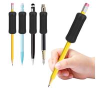 Weighted Pencil Grips 4 Pack, 1 oz Silicone Handwriting Aids for Kids & Adults, Writing Support for Dysgraphia, Autism, ADHD, Arthritis, Tremors, Grip Strength & Fine Motor Skills