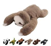 Weighted Plush Animal for Adults,30/45/65CM Cute Weighted Stuffed Animal,Hugging Pillow for Calming Comfort,Snugly Panda Sloth Stuffed Toy,Hugging Pillow for Anxiety Relief & Sleep Support (F, 65cm)