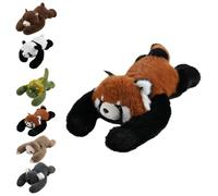 Weighted Plush Animals 30cm/45cm Funny Soft Throw Pillow Doll Cute Stuffed Toys - Panda/Brown Bear/Koala/Red Panda/Sloths/Dinosaur Car Seat Cushion for Cuddling Napping Room Decor (Red Panda, 30cm)