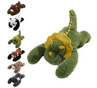 Weighted Plush Animals 30cm/45cm Funny Soft Throw Pillow Doll Cute Stuffed Toys - Panda/Brown Bear/Koala/Red Panda/Sloths/Dinosaur Car Seat Cushion for Cuddling Napping Room Decor (Dinosaur-45cm)