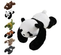 Weighted Plush Animals 30cm/45cm Funny Soft Throw Pillow Doll Cute Stuffed Toys - Panda/Brown Bear/Koala/Red Panda/Sloths/Dinosaur Car Seat Cushion for Cuddling Napping Room Decor (Panda, 45cm)