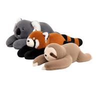 Weighted Plush Animals - 45cm Red Panda Bear Sensory Stuffed Toy, Plush Pillow | Sloth Dinosaur Hugging Pillow For Sleep Support & Calm For Kids & Adults