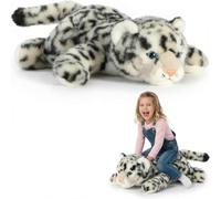 Weighted Plush Animals for Kids & Adults, Panda Dinosaur Teddy Stuffed Toys, Soft Hugging Pillow for Anxiety Relief, Relaxation & Sleep Support Snow leopard 45cm
