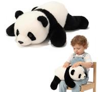 Weighted Plush Animals for Kids & Adults - Panda Teddy Bear Dinosaur Stuffed Toys, Hugging Pillow for Anxiety Relief & Sleep Support Giant panda 30cm