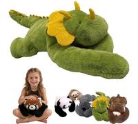 Weighted Plush Animals for Kids & Adults - Panda Teddy Bear Dinosaur Stuffed Toys, Hugging Pillow for Anxiety Relief & Sleep Support (Dinosaur, 25.6in / 2.18lb)