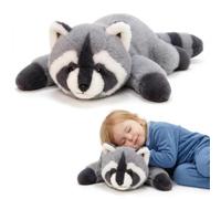 Weighted Plush Animals for Kids & Adults - Panda Teddy Bear Dinosaur Stuffed Toys, Hugging Pillow for Anxiety Relief & Sleep Support Raccoon dog 45cm