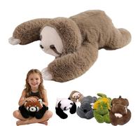 Weighted Plush Animals for Kids & Adults - Panda Teddy Bear Dinosaur Stuffed Toys, Hugging Pillow for Anxiety Relief & Sleep Support (Sloths, 11.8in / 0.86lb)