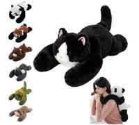 Weighted Plush Animals, The Weighted Animals for Adult, Hugging Pillow for Anxiety Relief & Sleep Support (Black Cat, 30CM)