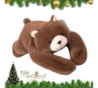 Weighted Plush Animals - Weighted Panda Stuffed Animal Dinosaur Stuffed, Hugging Pillow Giant Plushie for Anxiety Relief & Sleep Support, Comforting Companion Decor (Bear,17.7in)