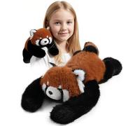 Weighted Plush Toy, Stuffed Animal Plush with Hugging Arms, Soft Cuddle Support Plush for Kids & Adults,for Him & Her, Hugging Companion for Anxiety Relief & Sleep Support Gifts (Red Panda, 65cm)