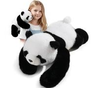 Weighted Plush Toy, Stuffed Animal Plush with Hugging Arms, Soft Cuddle Support Plush for Kids & Adults,for Him & Her, Hugging Companion for Anxiety Relief & Sleep Support Gifts (Panda, 65cm)