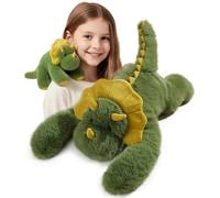 Weighted Plush Toy, Stuffed Animal Plush with Hugging Arms, Soft Cuddle Support Plush for Kids & Adults,for Him & Her, Hugging Companion for Anxiety Relief & Sleep Support Gifts (Dinosaur, 45cm)