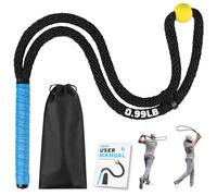 Weighted Premium Golf Swing Rope Trainer, Professional Heavy Golf Training Rope, Golf Swing Rope Training Aid with Ball and Grip to Improve Speed, Rhythm, Flex & Strength for All-Level Golfers