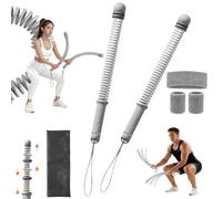 Weighted Ropeless Battle Ropes - Adjustable Weight Cordless Fitness Training Rope for Home Gym, Portable and Quiet, 2PCS with Adjustable Weighted Ring