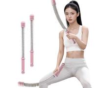 Weighted Ropeless Battle Ropes,Heavy Duty Cordless Workout Rope Fitness Equipment for Home Gym,Portable Arm Exerciser Rope for Strength Building, HIIT and Low-Impact Aerobic Training (Pink)