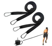 Weighted Sled Training Waist Belt - 2 Pieces Weight Sled Training Pull Straps, Resistance Band Rope For Tire Pulling,Squat,Leg Muscles Strength Training