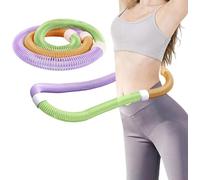 Weighted Soft Hula Circle for Adults,3.3lb Foldable Fitness Hoop,Waist-Friendly Design, Foldable Fitness Hoopwith No Waist Damage Portable Slimming Exercise Equipment for Home, Travel (B, 1KG)