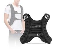 Weighted Vest, 10kg Strength Training Vest Exercise Weighted Vest Adjustable Strength Training Jacket for Fitness with Widened Shoulder Straps Adjustable Buckles, Neoprene and premium iron granules