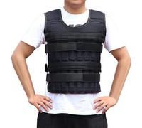 Weighted Vest Compact & Adjustable Weights Holds up to 33LB/15kg Loading Weights Jacket for Fitness Weighted Vests for Men Women Exercise (Empty pockets, Weights Not Included)