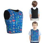 Weighted Vest for Kids with Sensory Issues,Weighted Compression Vest for Children with Autism, ADHD, SPD, Sensory Overload,Autism Sensory Products- Include Removable Weights, Dinosaur (S)