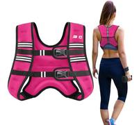 Weighted Vest for Men and Women, 11kg with Reflective Stripes and Adjustable Double Buckle Straps, Weight Vest for Walking, Weight Loss, Training, Running