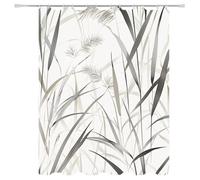Weighted Waterproof Shower Curtain Palma Long Bathroom Shower Curtains for Bathroom Wet Room Tub Bath Decor with 12 Hooks, Washable, Quick Dry Soft Polyester Fabric 47.2x78.7in 5-885