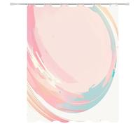 Weighted Waterproof Shower Curtain Pastel Long Bathroom Shower Curtains for Bathroom Wet Room Tub Bath Decor with 12 Hooks, Washable, Quick Dry Soft Polyester Fabric 59.1x78.7in 5-899