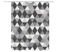 Weighted Waterproof Shower Curtain PlaidShort Bathroom Shower Curtains for Bathroom Wet Room Tub Bath Decor with 12 Hooks, Washable, Quick Dry Soft Polyester Fabric 39.4x70.9in 5-969