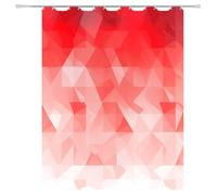 Weighted Waterproof Shower Curtain RedShort Bathroom Shower Curtains for Bathroom Wet Room Tub Bath Decor with 12 Hooks, Washable, Quick Dry Soft Polyester Fabric 47.2x70.9in 5-1041